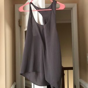 Silk gray tank top from Nordstrom